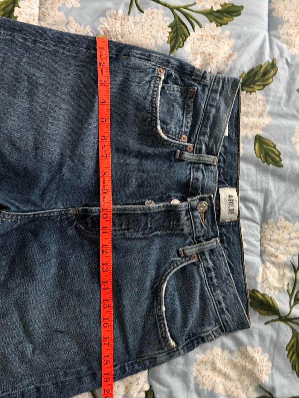 AGOLDE Ren High Waist Wide Leg Jeans Control Wash Size 28 - Picture 9 of 12